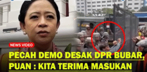 Ketua DPR RI memberikan pernyataan resmi terkait aksi demo di Jakarta