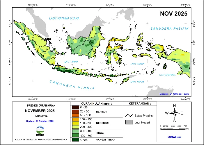 BMKG Puncak Musim Hujan Curah Tinggi November 2025: Data Lengkap dan Tips Siaga Bencana