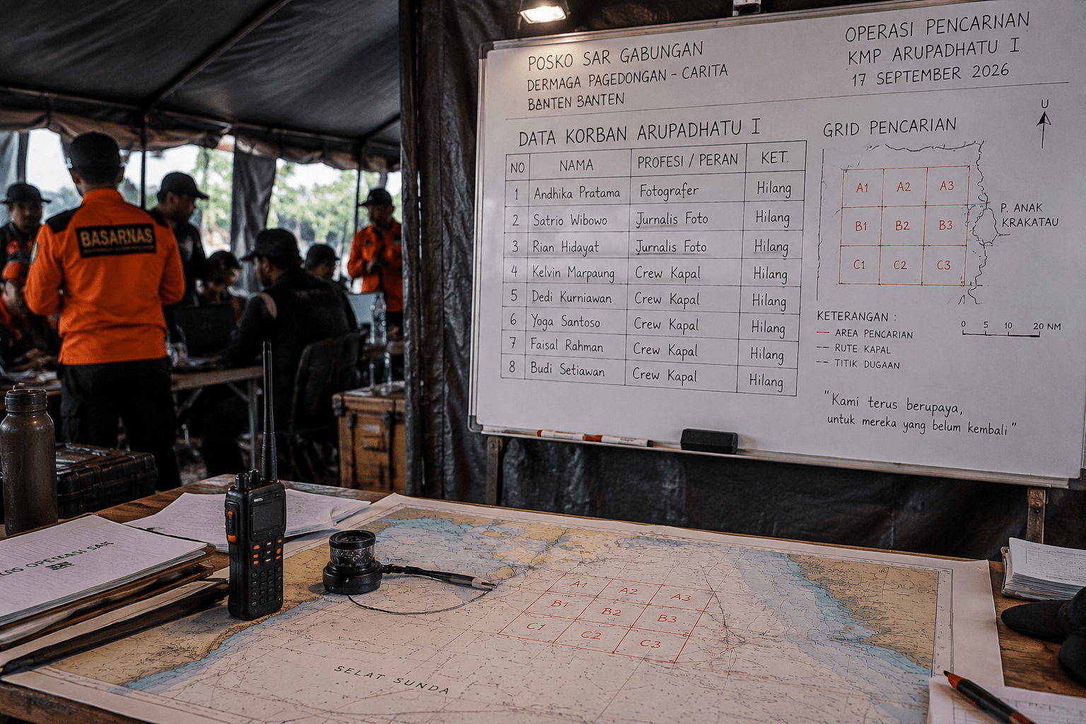 Hari Terakhir, Pencarian 8 Orang Hilang di Anak Krakatau Masih Nihil